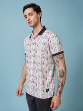 Men's Printed Polo Neck Half Sleeves T-shirts